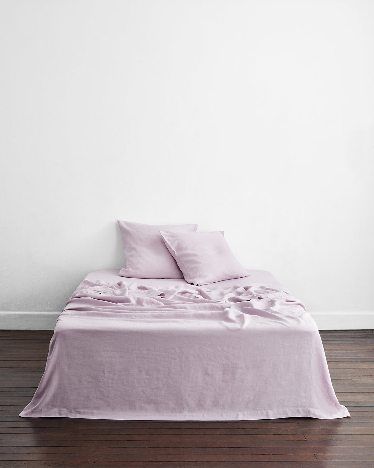 Premium 100% French Flax Linen Pillowcase Set (2 Pack) - Soft & Breathable Lilac European Bedding for Luxury Home & Hotel Use