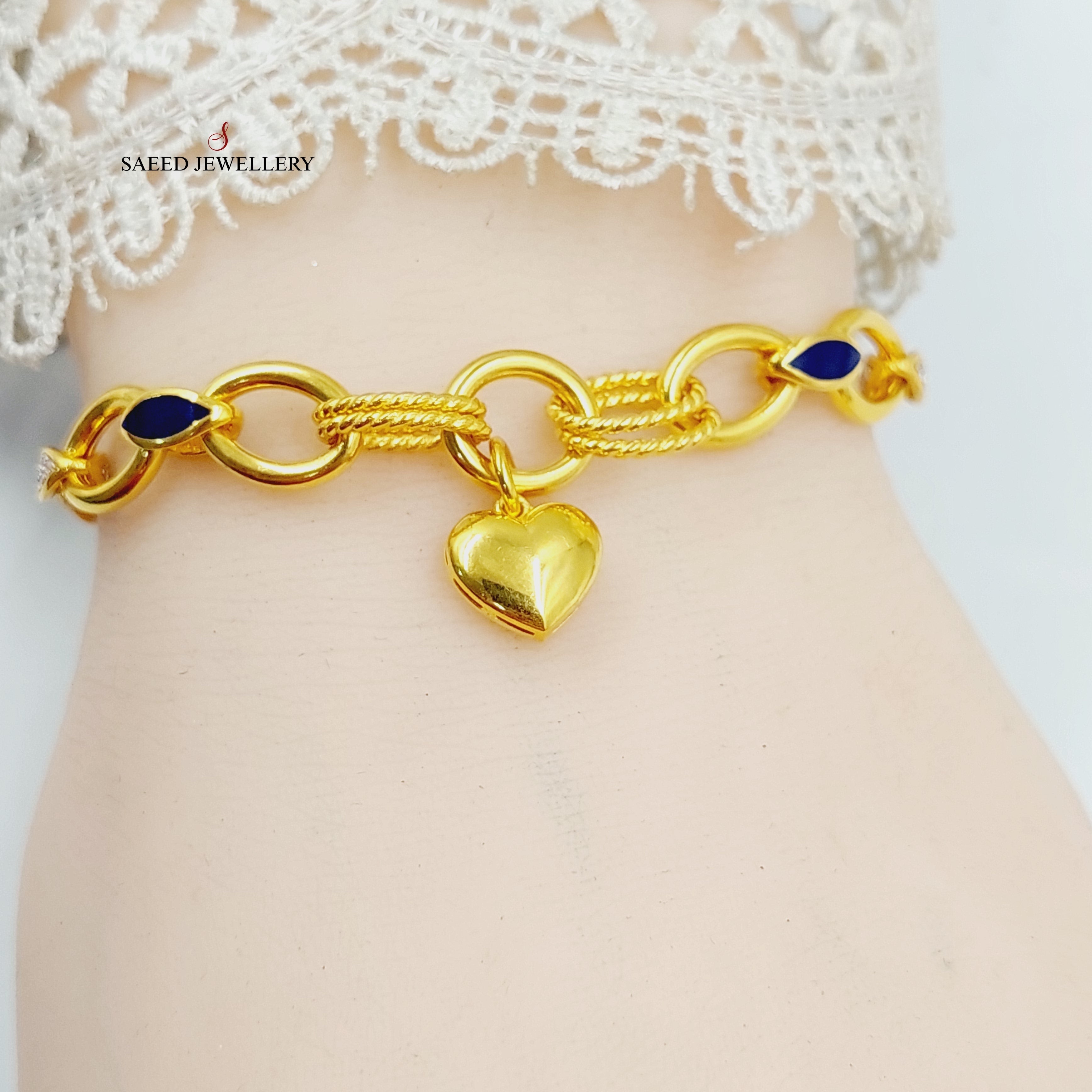 Enameled & Zircon Studded Dandash Bracelet for Women - Elegant Fashion Jewelry for Parties, Weddings & Special Occasions