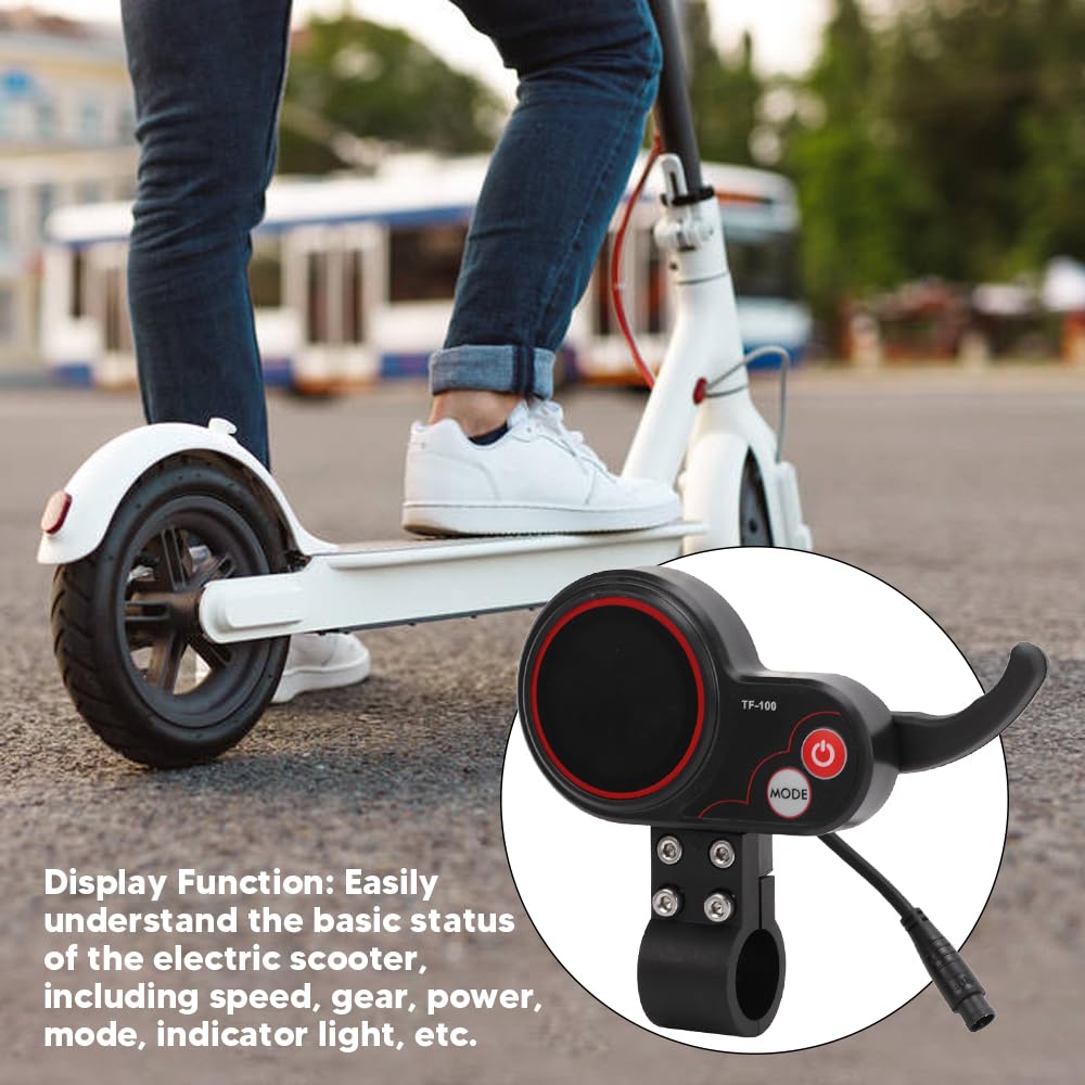 48V LED Display Thumb Throttle 6-Pin TF-100 for Electric Skateboard & Scooter - Perfect for Speed Control & Smooth Riding Experience