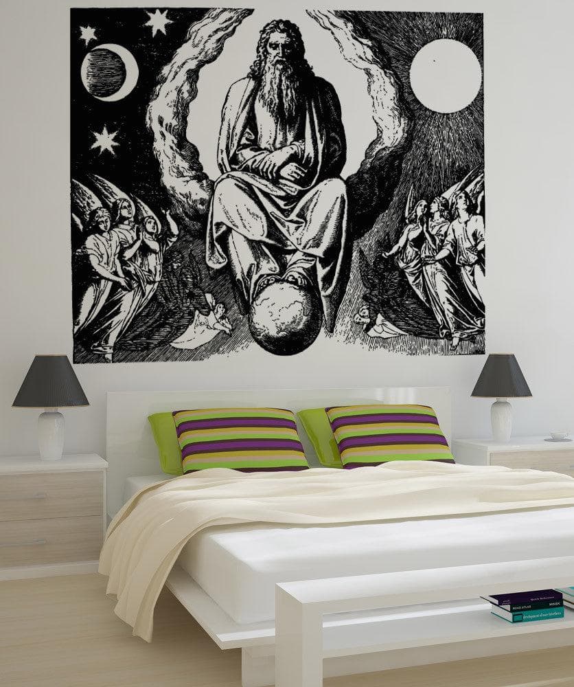 Vinyl Wall Decal Sticker - God Creation #5123 - Religious Home Decor for Bedroom, Nursery & Church