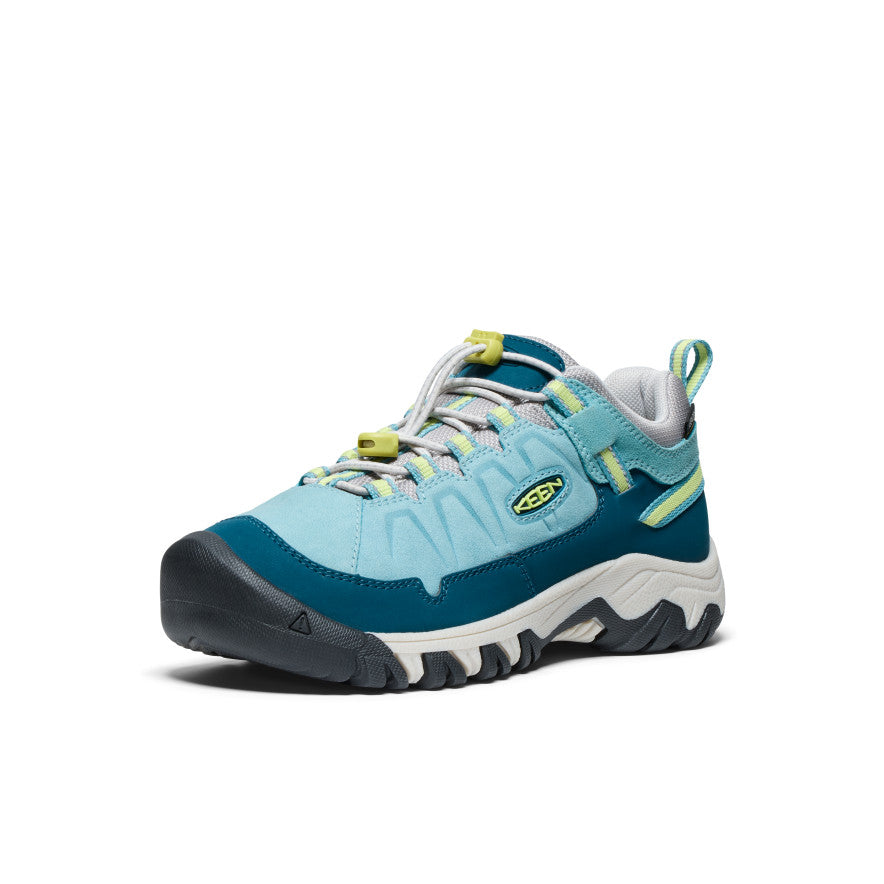 Big Kids' Targhee IV Waterproof Hiking Shoes for Boys & Girls | Reef Waters/Daiquiri Green | Outdoor Adventures & Trail Running