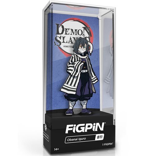 Demon Slayer: FiGPiN Enamel Pin - Obanai Iguro Collectible Anime Badge [811] | Perfect for Cosplay, Backpacks & Anime Merch Collections
