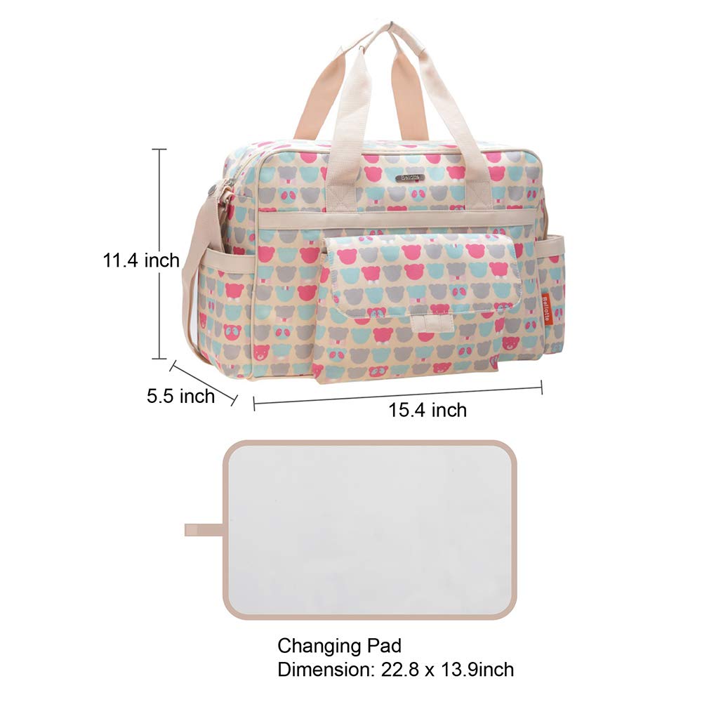 Stylish Large Capacity Diaper Bag Tote for Women - Waterproof, Durable & Spacious Baby Essentials Organizer - Perfect for Travel, Shopping & Everyday Use with Baby