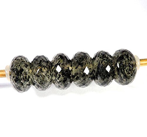 10-Piece Wholesale Natural Star Moss Gemstone Beads 14x8mm with Large Hole - European Charm Bracelet DIY Supplies for Jewelry Making & Crafting Projects