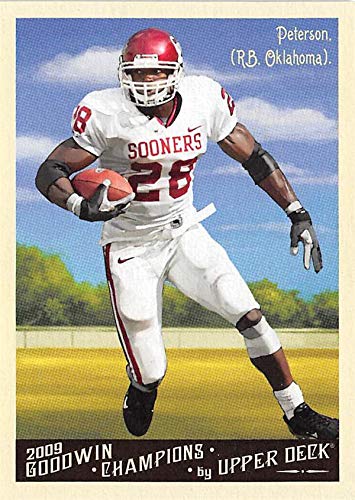 2009 Upper Deck Goodwin Champions #94 Adrian Peterson Oklahoma Sooners Football Card - Perfect for Collectors, Fans & Sports Memorabilia Displays