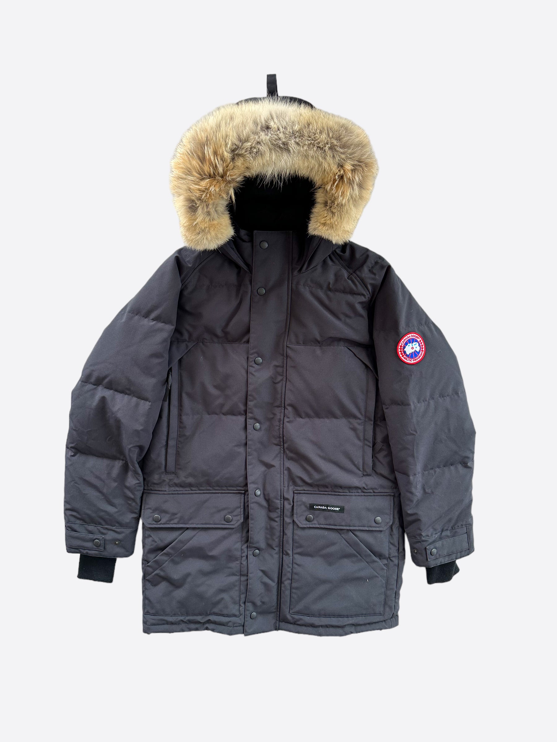 Canada Goose Navy Emory Men's Winter Jacket - Waterproof Windproof Parka for Cold Weather - Perfect for Outdoor Activities, Hiking & Urban Style