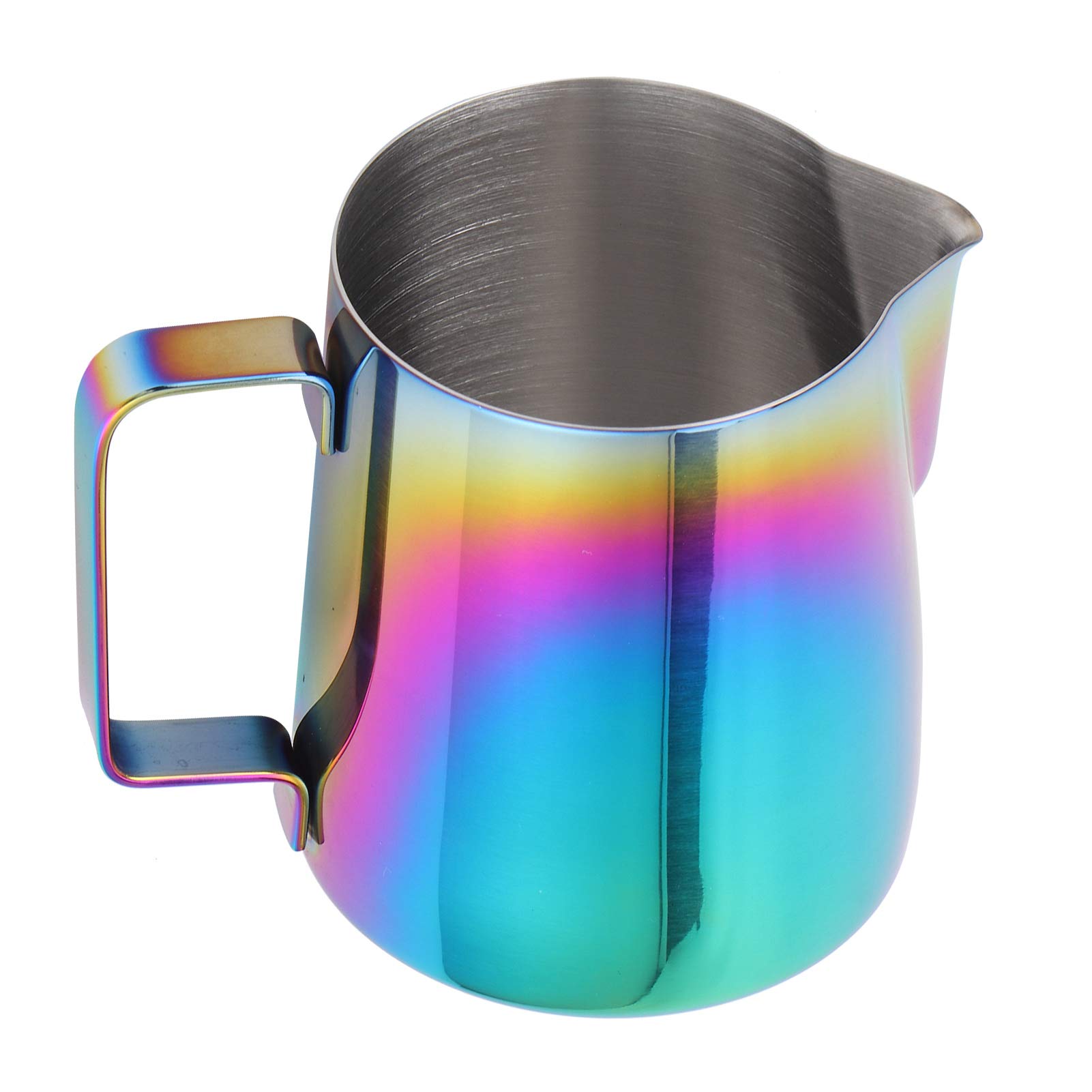 350ml Colorful Latte Art Coffee Pitcher with Measurement Scale - Perfect for Barista, Home Brewing & Milk Frothing for Cappuccino, Latte & Espresso Drinks