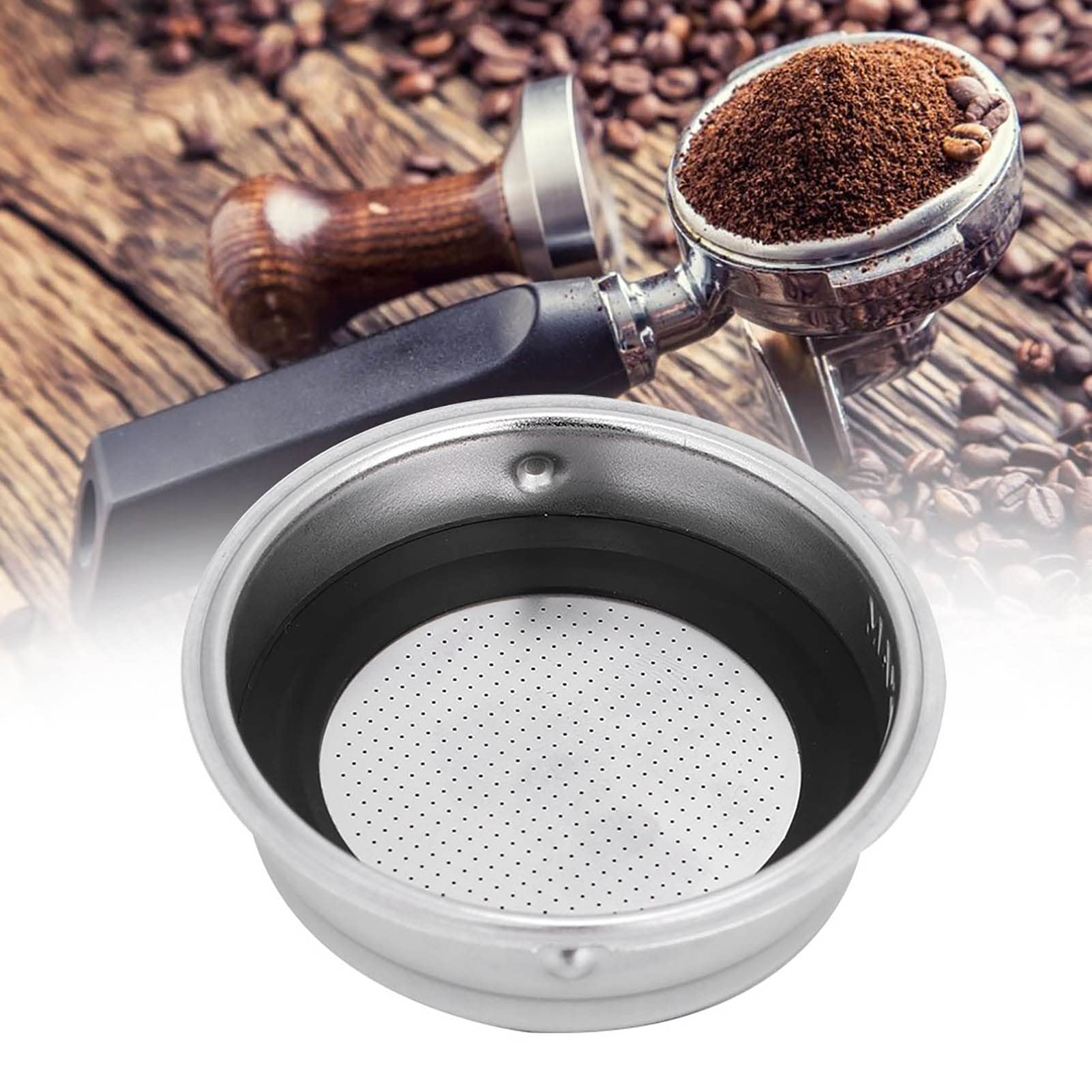 Watris Veiyi 51mm Stainless Steel Reusable Coffee Filter Basket - 1 Cup Detachable Portafilter Strainer for Espresso Machines | Perfect for Home & Office Coffee Brewing