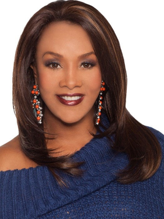 Celine HF Synthetic Lace Front Wig with Basic Cap - Soft & Natural Looking Hairpiece for Women | Perfect for Cosplay, Daily Wear & Special Occasions