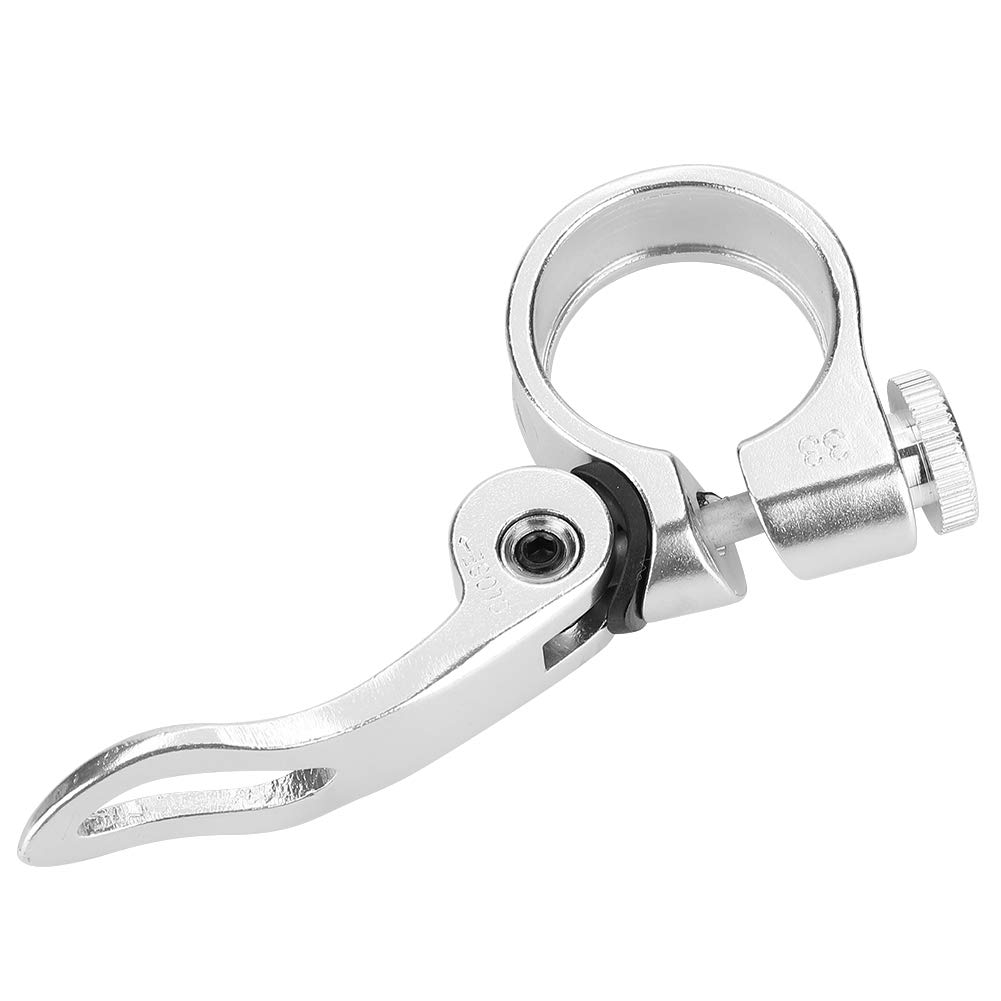 VGEBY1 Quick Release Aluminum Alloy Seat Post Clamp for Road Bikes & Casual Bikes - Secure Bike Seat Adjustment for Commuting & Leisure Cycling
