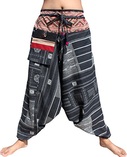 Striped Cotton - Geometric - Black
