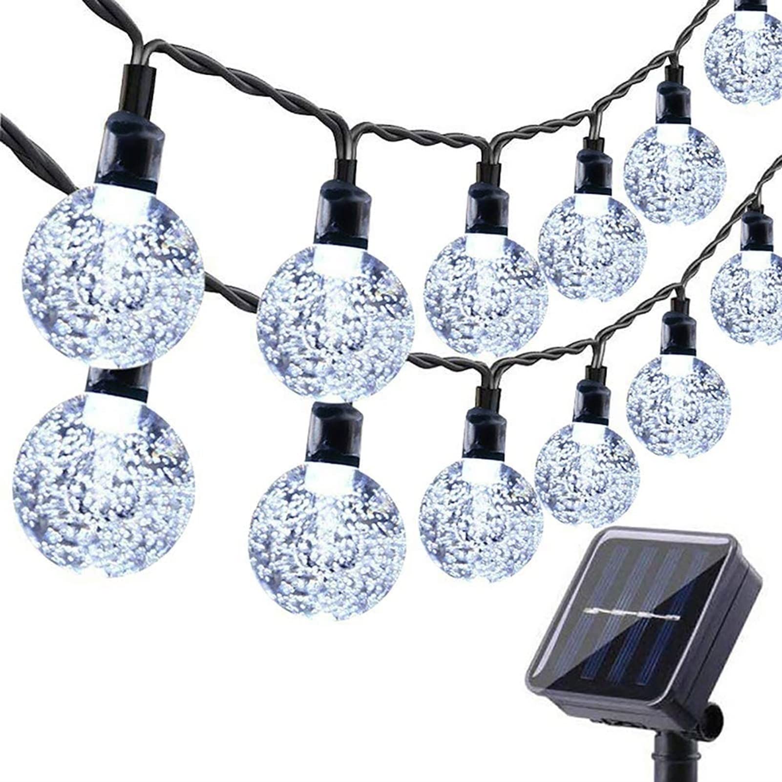 Solar LED String Lights - 8 Modes Waterproof Outdoor Fairy Lights for Garden, Porch, Gazebo Decor