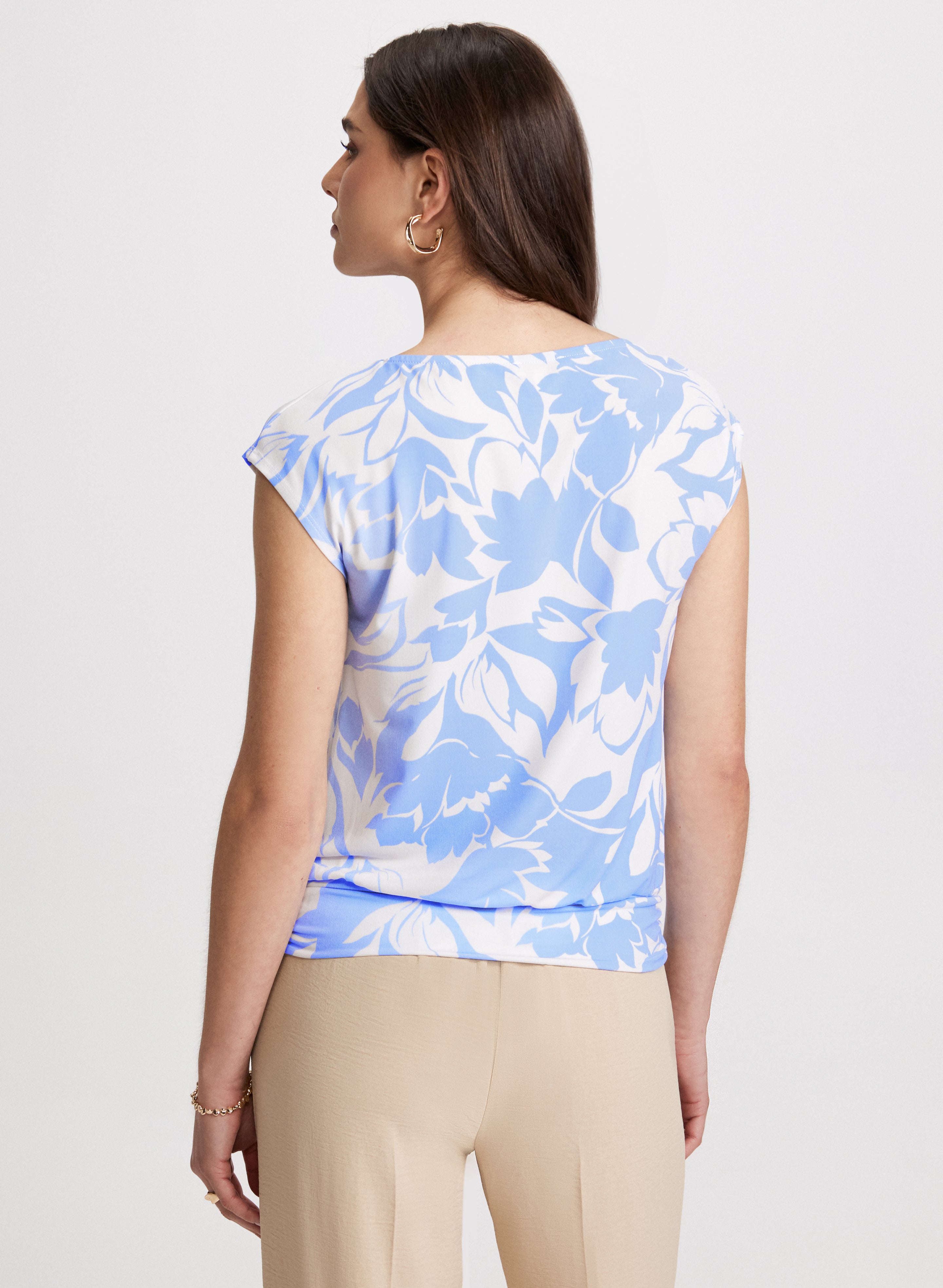 Floral Print Cap Sleeve Top for Women | Summer Casual Blouse | Perfect for Beach, Vacation & Date Night Outfits
