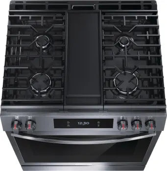 Frigidaire Gallery GCFG3060BD 30-Inch Gas Range - 5 Burners, Convection Oven & 15+ Cooking Modes in Black Stainless Steel - Perfect for Home Kitchens & Professional Chefs