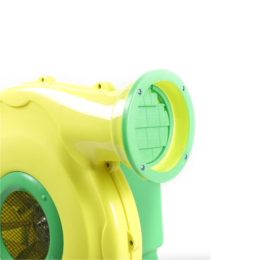 450W Powerful Commercial Air Blower - 1.5HP High Performance Bounce House Blower for Inflatables (Jumper, Bouncy Castle, Slides, Cash Cube) | Durable Green Outdoor Inflatable Blower Machine for Parties, Events & Amusement Parks