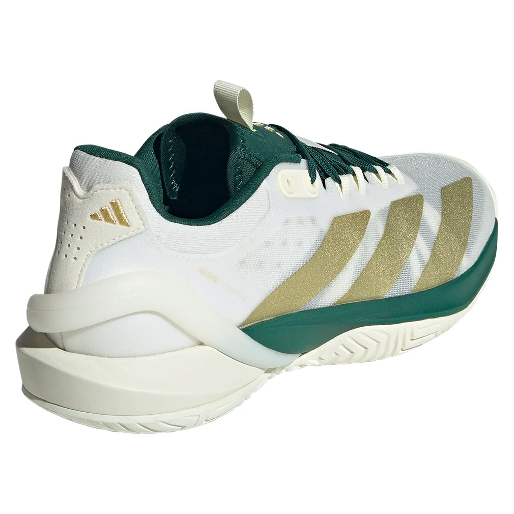 Adizero Cybersonic 2 Men's Tennis Shoes - White & Gold Metallic - Lightweight Performance Court Shoes for Competitive Play & Training