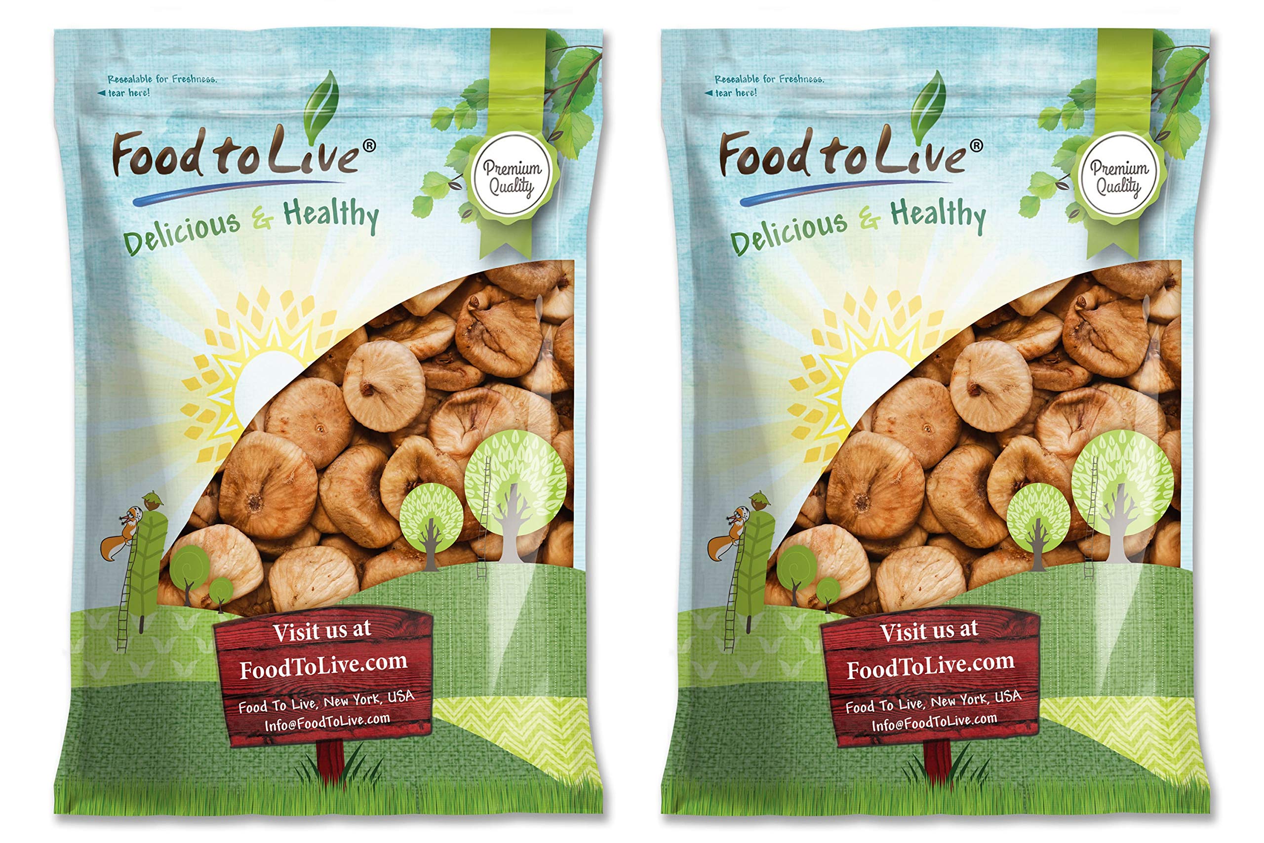 Food to Live Turkish Smyrna Figs, 14 Pounds – Sun-Dried, Unsulfured, Unsweetened, Kosher, Vegan, Bulk Dried Fruit. Soft Chewy Texture, High in Fiber & Potassium. Perfect for Baking, Yogurt Topping, Healthy Snacks, Trail Mix & Gift Baskets.