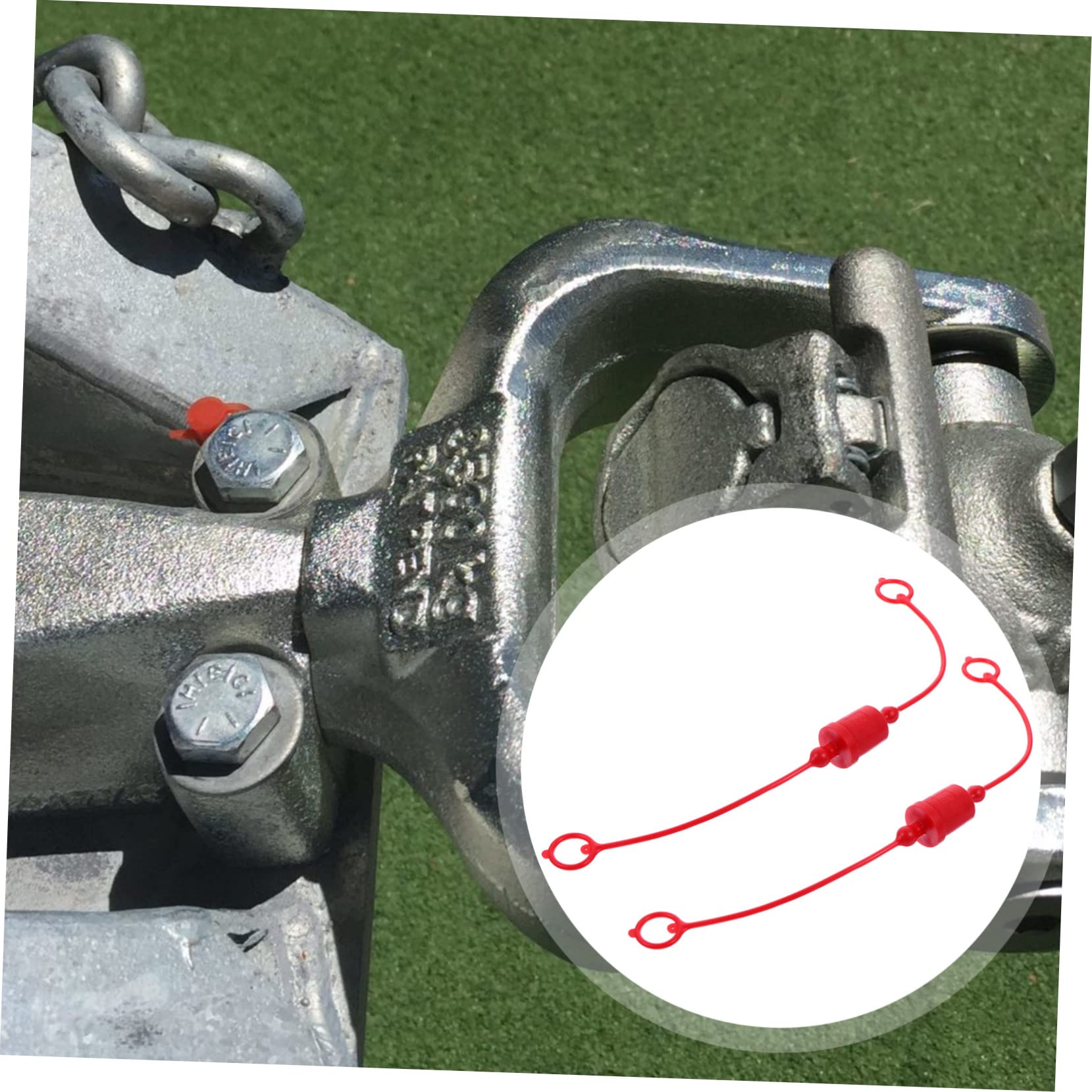 MUCKLILY 4 Sets Hydraulic Quick Connector Caps - Heavy Duty Dust Plugs for Hydraulic Fittings, Durable Material, Easy Installation - Perfect for Construction Equipment, Agricultural Machinery & Industrial Hydraulic Systems