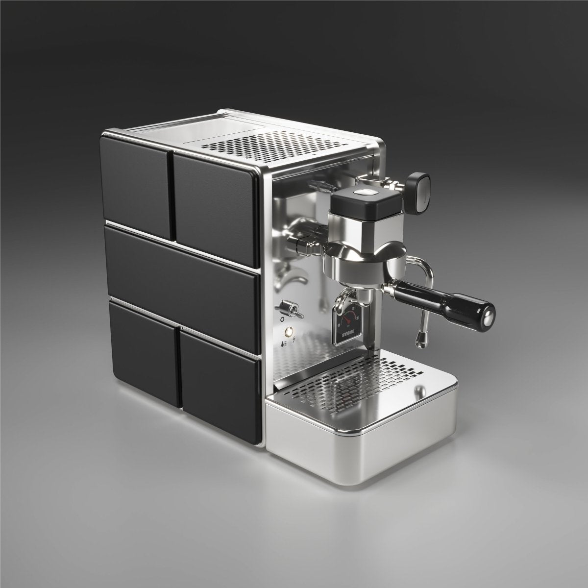 Premium Stone Espresso Machine in Matte Black - Perfect for Home Baristas & Coffee Lovers - Ideal for Kitchens, Offices & Coffee Shops