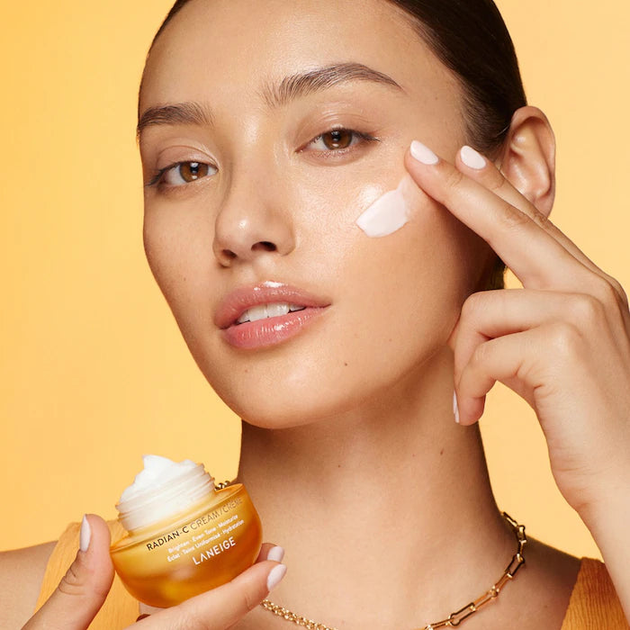 LANEIGE Radian C Vitamin C Brightening Facial Cream - Hydrating & Glowing Skin Care for Day & Night Use - Perfect for Dry, Dull Skin & Anti-Aging Routine
