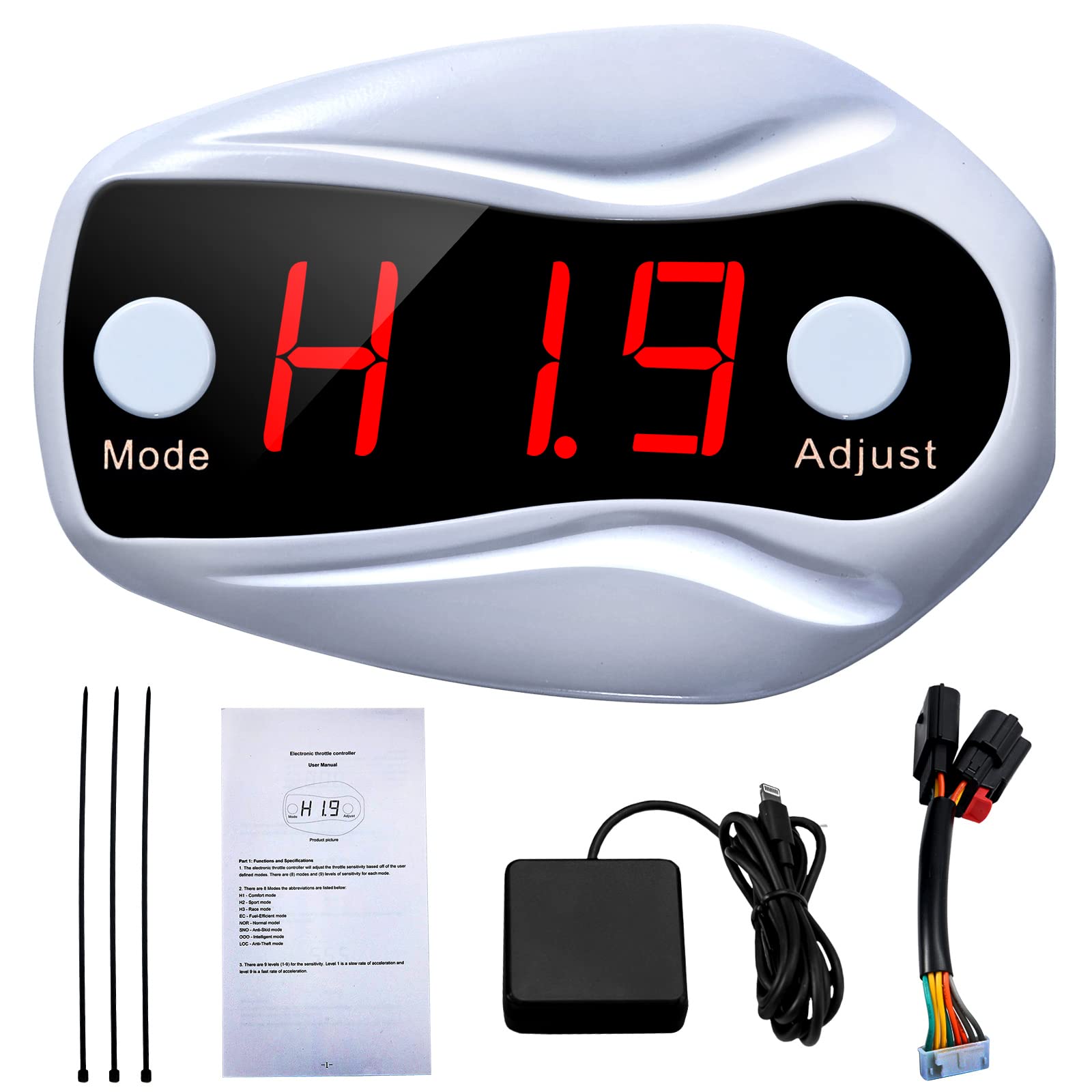 Rupse Throttle Response Controller - 10 Drive Modes & 9 Adjustable Strength Levels - Electronic Throttle Controller for Ford & Mazda - Improve Acceleration & Fuel Efficiency for Daily Driving & Performance Tuning