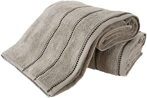 Bedford Home 67A-82719 2-Piece Luxury Cotton Bath Towel Set - Super Soft & Absorbent for Spa, Pool & Beach Use