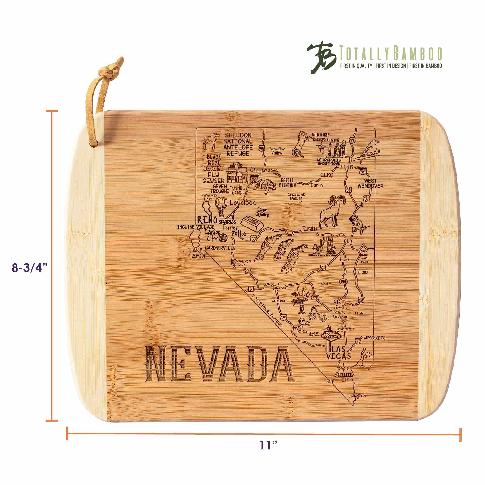 Premium Nevada-Themed Wooden Cutting Board - 11