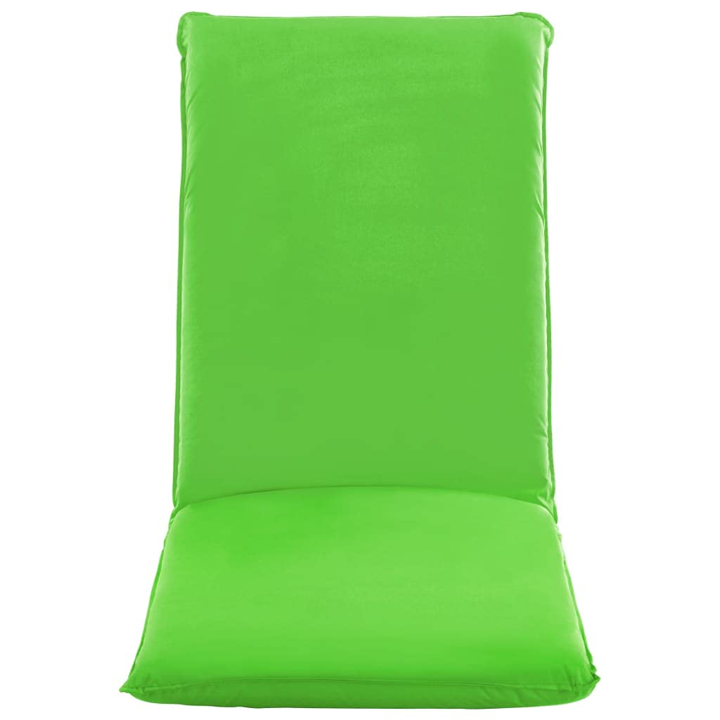 CHARMMA Foldable Sun Lounger - Durable Oxford Fabric, Green - Perfect for Beach, Poolside, and Outdoor Relaxation