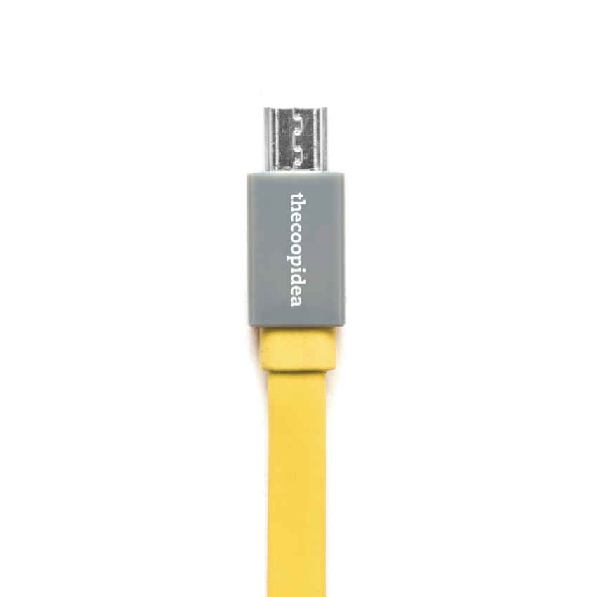 Thecoopidea Flat Micro USB Cable 1M (3.3ft) - Durable Fast Charging & Data Sync for Smartphones, Tablets, and More - Perfect for Home, Office, and Travel Use