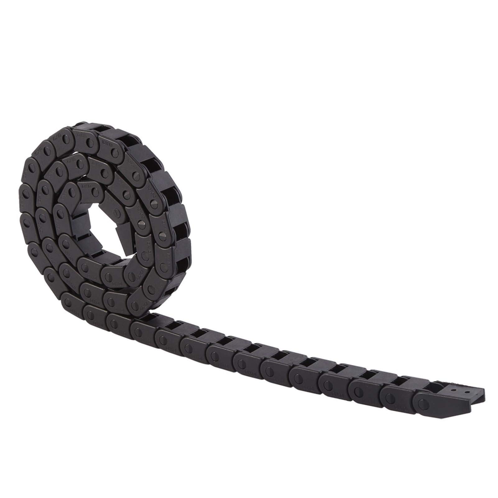 Nylon Drag Chain for CNC Machine Tools & 3D Printers - Small Spacing, Wear-Resistant Wire Carrier | Ideal for Cable Management in Industrial Automation & DIY Projects