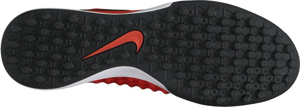 Nike MagistaX Finale II TF Turf Soccer Shoes for Men - Max Orange/Black/Total Crimson - Artificial Grass Football Cleats for Training & Matches