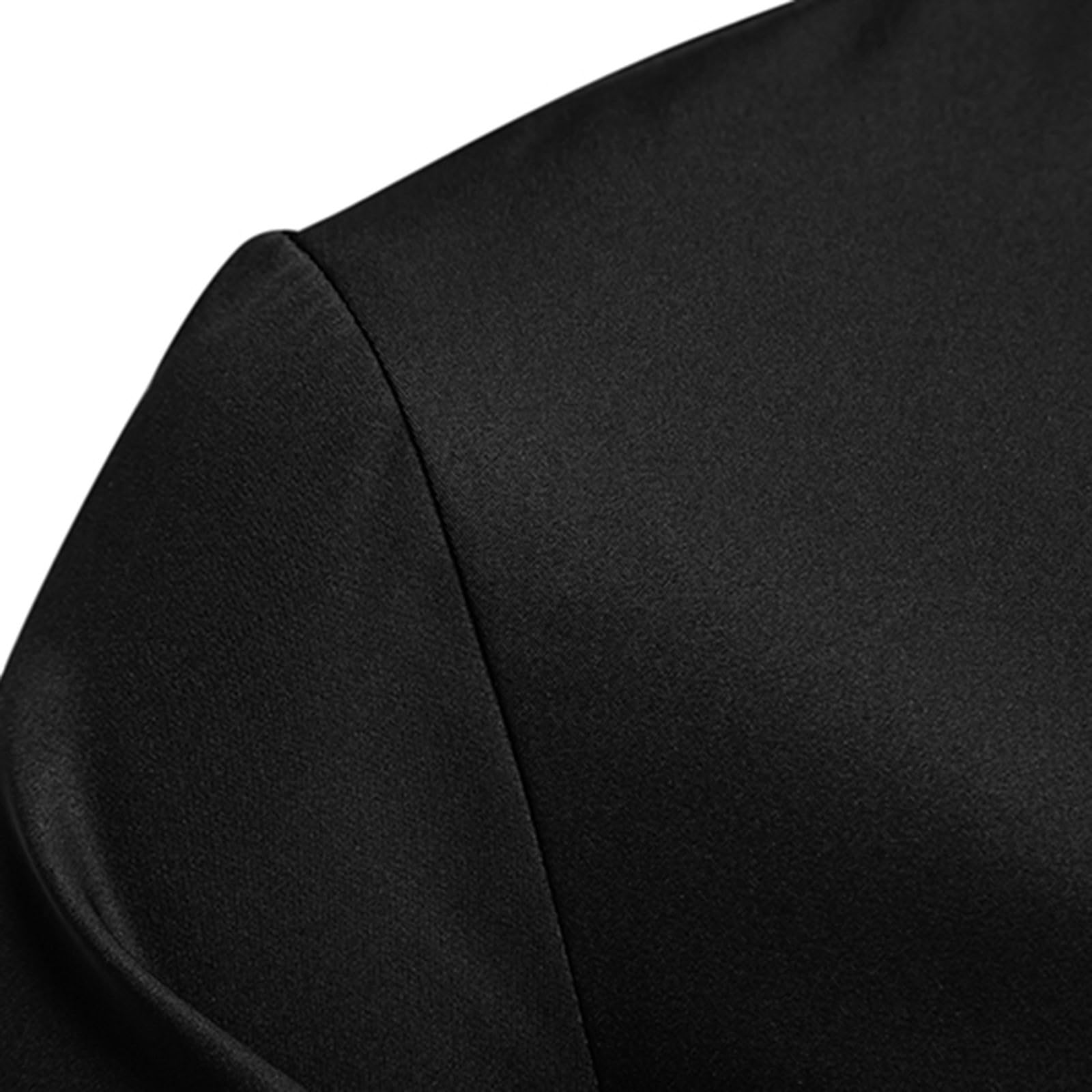 Men's Slim Fit Plaid Patchwork Dress Shirt - Long Sleeve Button Down Business Casual Shirt with Band Collar | Perfect for Office Wear, Business Meetings & Formal Events
