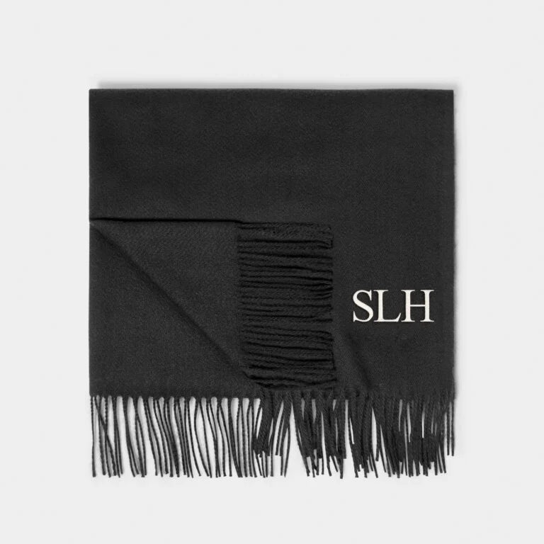 Katie Loxton Black Blanket Scarf - Soft & Stylish Winter Wrap for Women | Perfect for Cold Weather, Travel & Fashion Accessories