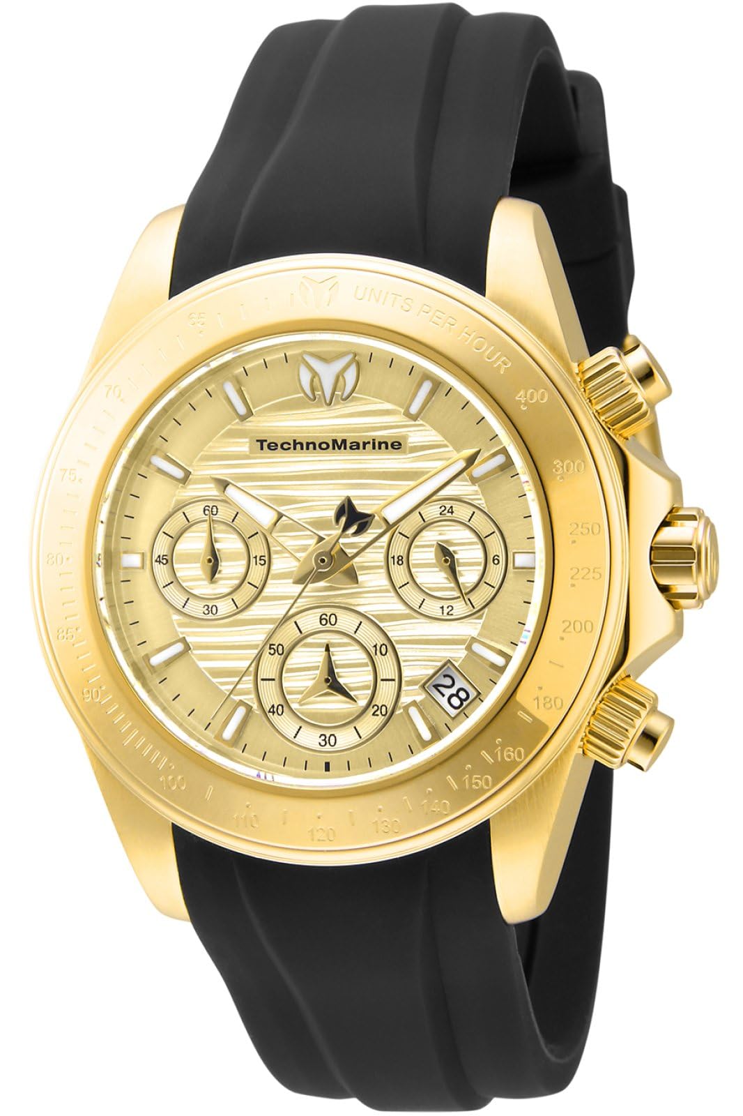 TechnoMarine Manta Chronograph Quartz Gold Dial Women's Watch TM-219041 - Luxury Fashion Timepiece for Women, Perfect for Office, Parties & Special Occasions