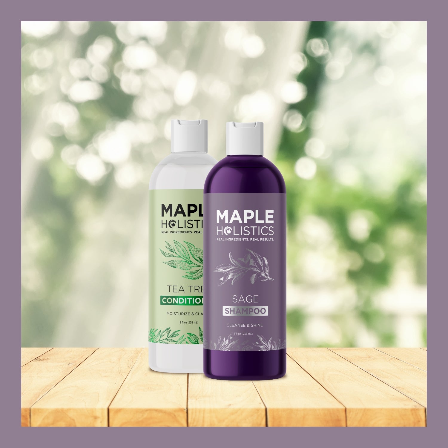 Sage Shampoo and Tea Tree Conditioner Set for Hair Growth & Scalp Care - Natural Volumizing & Moisturizing Hair Care Duo for Daily Use