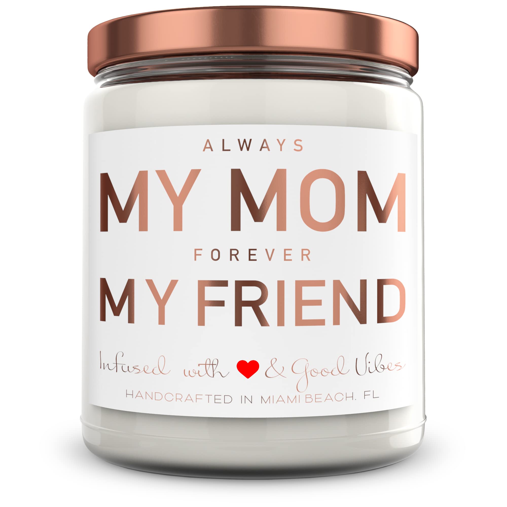 Mom Candle Gift Set - 9 oz Soy Wax Candle with Lavender Woods Scent | Funny & Unique Mother's Day or Birthday Present from Daughter/Son | Made in USA by Mint Sugar Candle Company | Perfect for Relaxation, Home Decor & Thoughtful Surprises