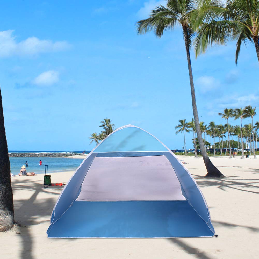Portable Automatic Pop Up Beach Tent - UV Protection Sun Shelter, Waterproof & Windproof Instant Outdoor Cabana for 2-3 People | Perfect for Camping, Fishing, Hiking, Picnics & Beach Days | Includes Carry Bag