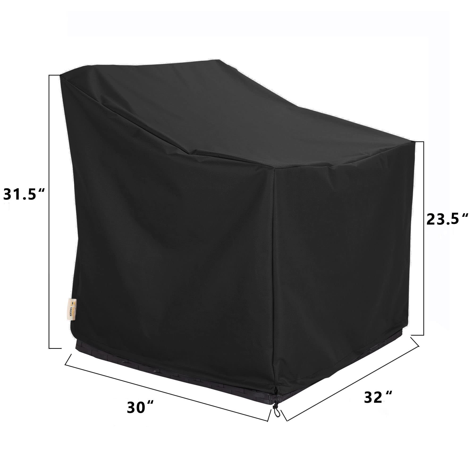 **Waterproof Outdoor Furniture Covers for 4-Piece Patio Conversation Set - Heavy-Duty Black Patio Furniture Protector for Rain, Sun & Snow - Perfect for Backyard, Deck, or Garden Use**