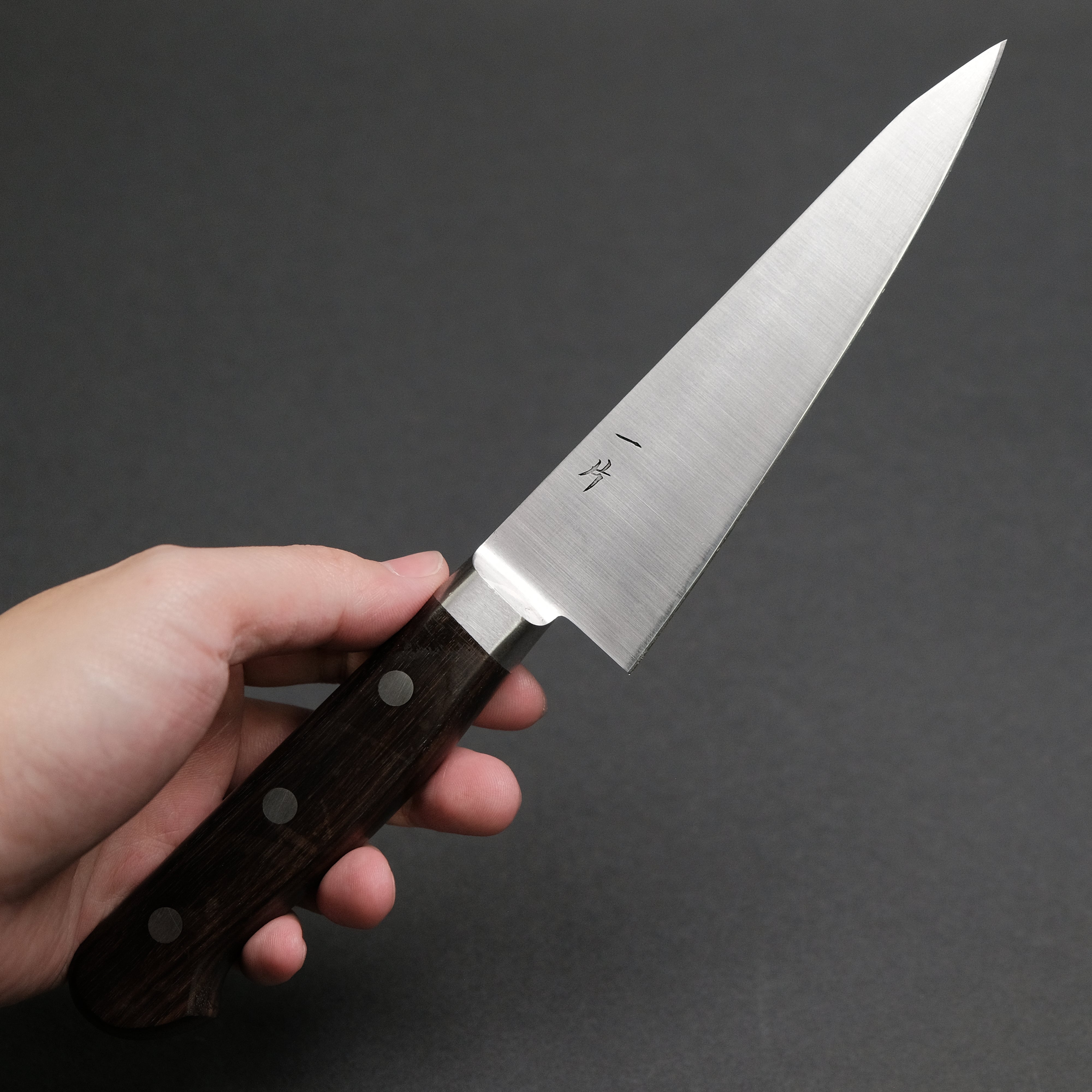 Hitohira Vintage SK Honesuki Kaku Japanese Boning Knife with Ebony Handle - Perfect for Poultry Butchery, Meat Trimming & Professional Kitchen Use