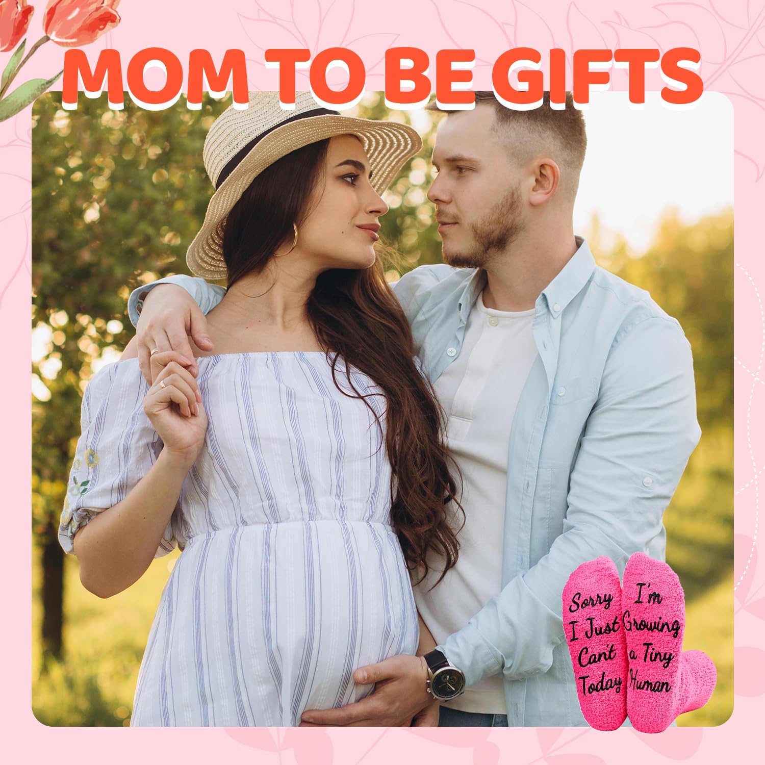 **HappyPop Pregnancy Gifts for Pregnant Wife - New Mom Socks, IVF Gifts for Expecting Mothers - Perfect for Mother's Day, Baby Shower & Hospital Delivery**