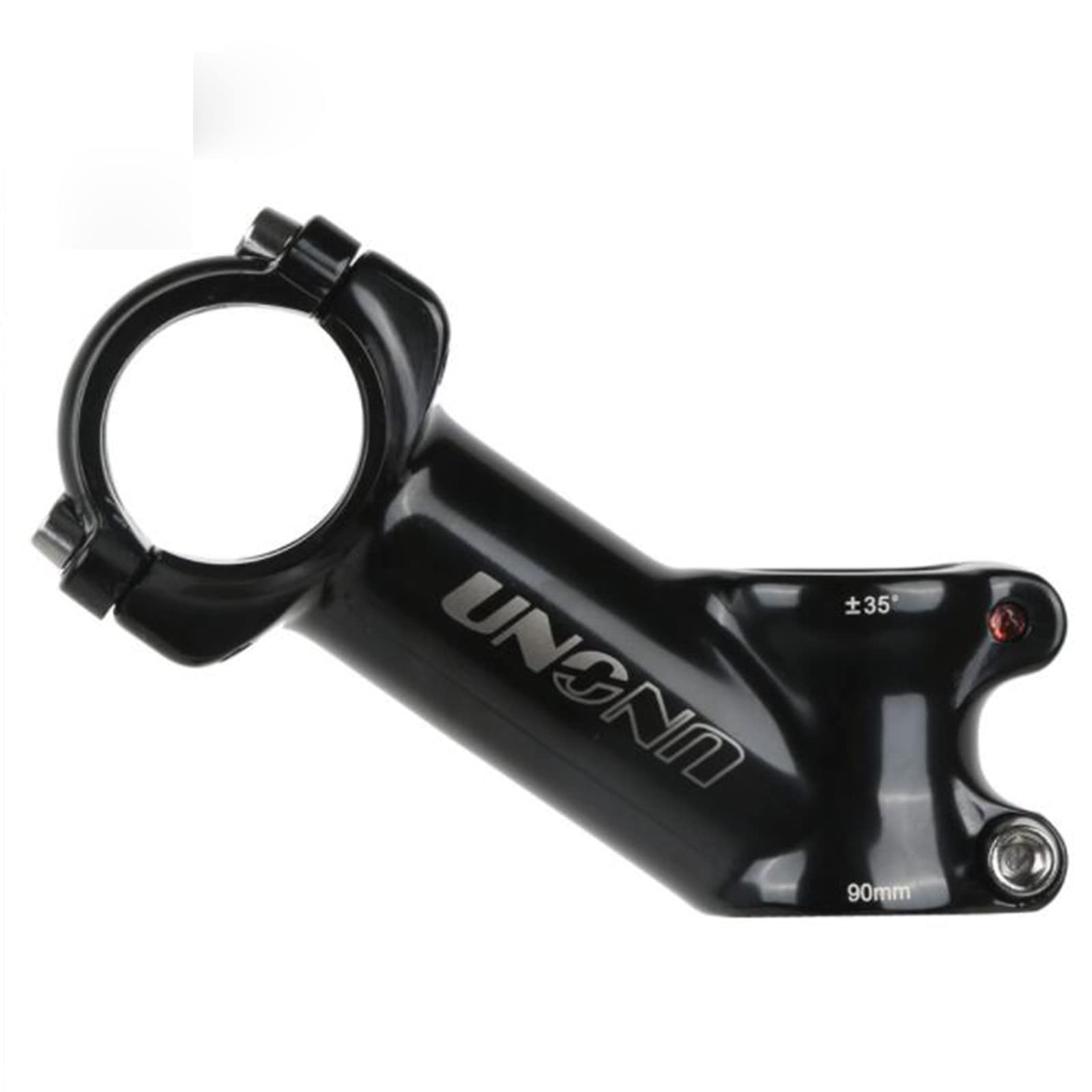 GuoranGG MTB Riser Stem - 35 Degree, 31.8mm Clamp, 70/90/110mm Length Options - Short Handlebar Stem for Mountain Bike, Road Bike & Bicycle Accessories (Black) - Perfect for Trail Riding, Commuting & Bike Upgrades