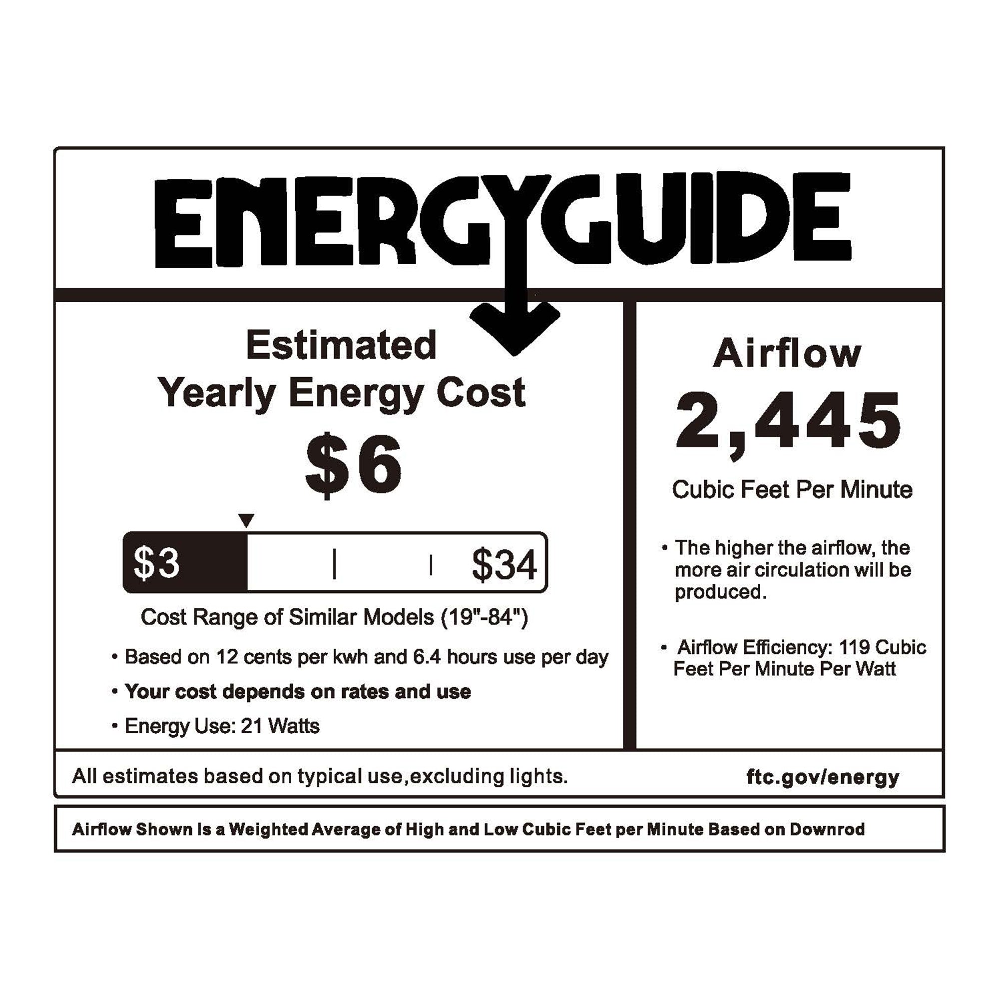 48 Inch Corvin Smart Ceiling Fan with LED Light & Remote Control - Energy Efficient, Quiet Operation for Bedroom, Living Room, and Office