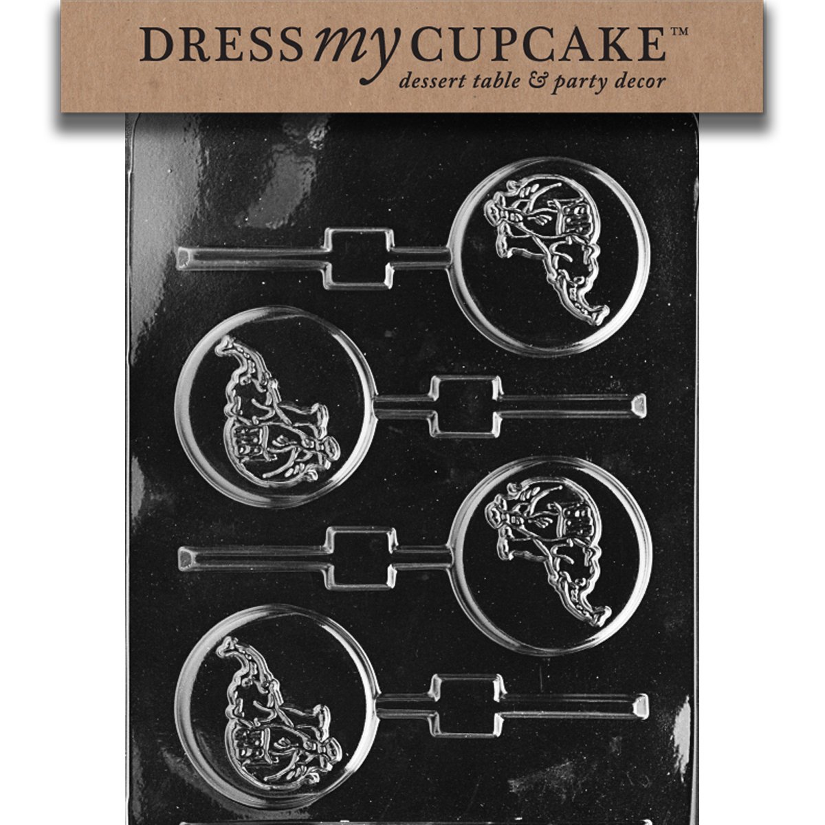 GOP Republican Party Elephant Lollipop Chocolate Candy Mold for Cupcake Decorating - Perfect for Political Events, Birthday Parties & Patriotic Celebrations
