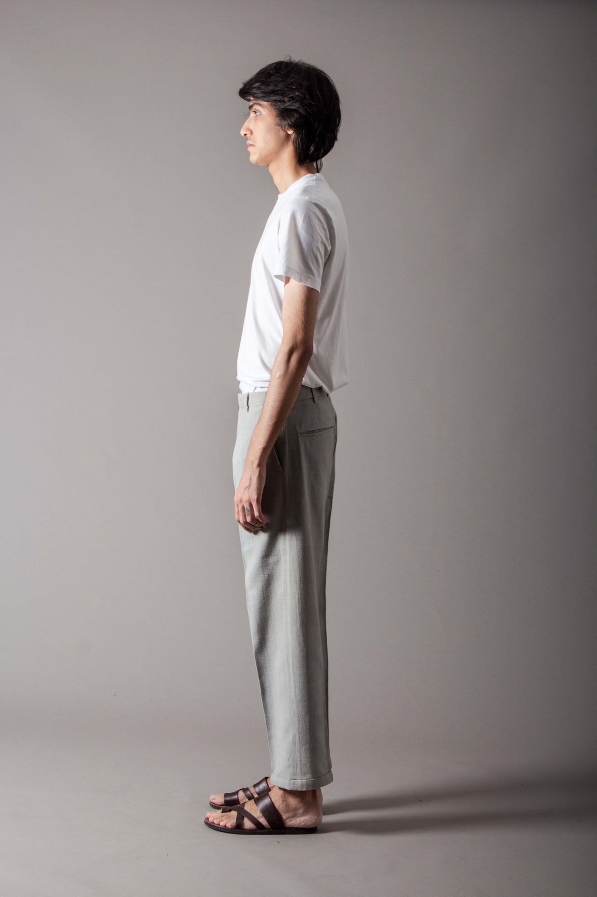 Premium Linen Pants for Men - Light Grey Raahi Trouser | Comfortable & Breathable for Summer, Travel & Casual Wear