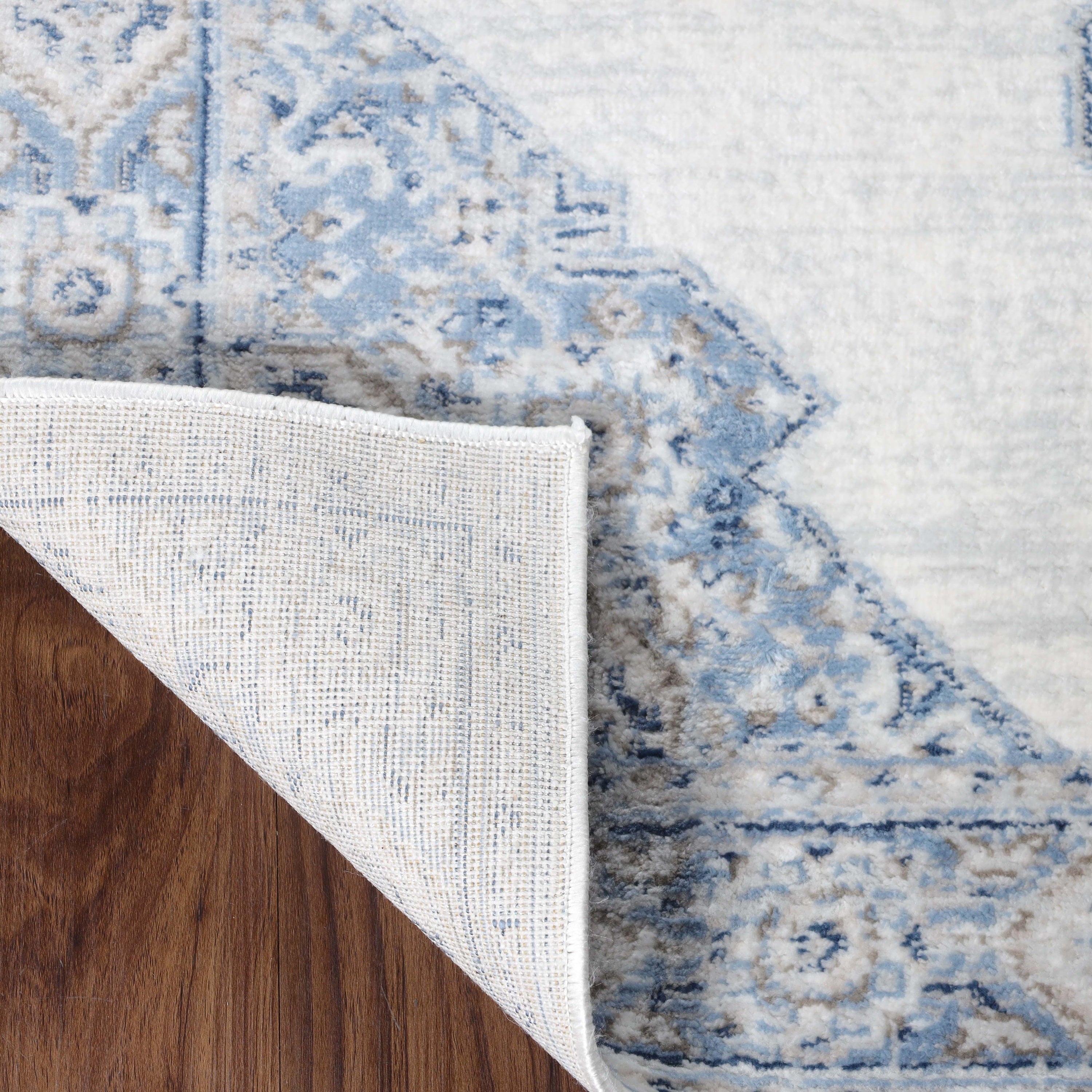Kailani Modern Farmhouse Geometric Medallion Indoor Area Rug - Non-Slip Living Room Carpet, Bedroom Runner, Entryway Decor for Home & Office