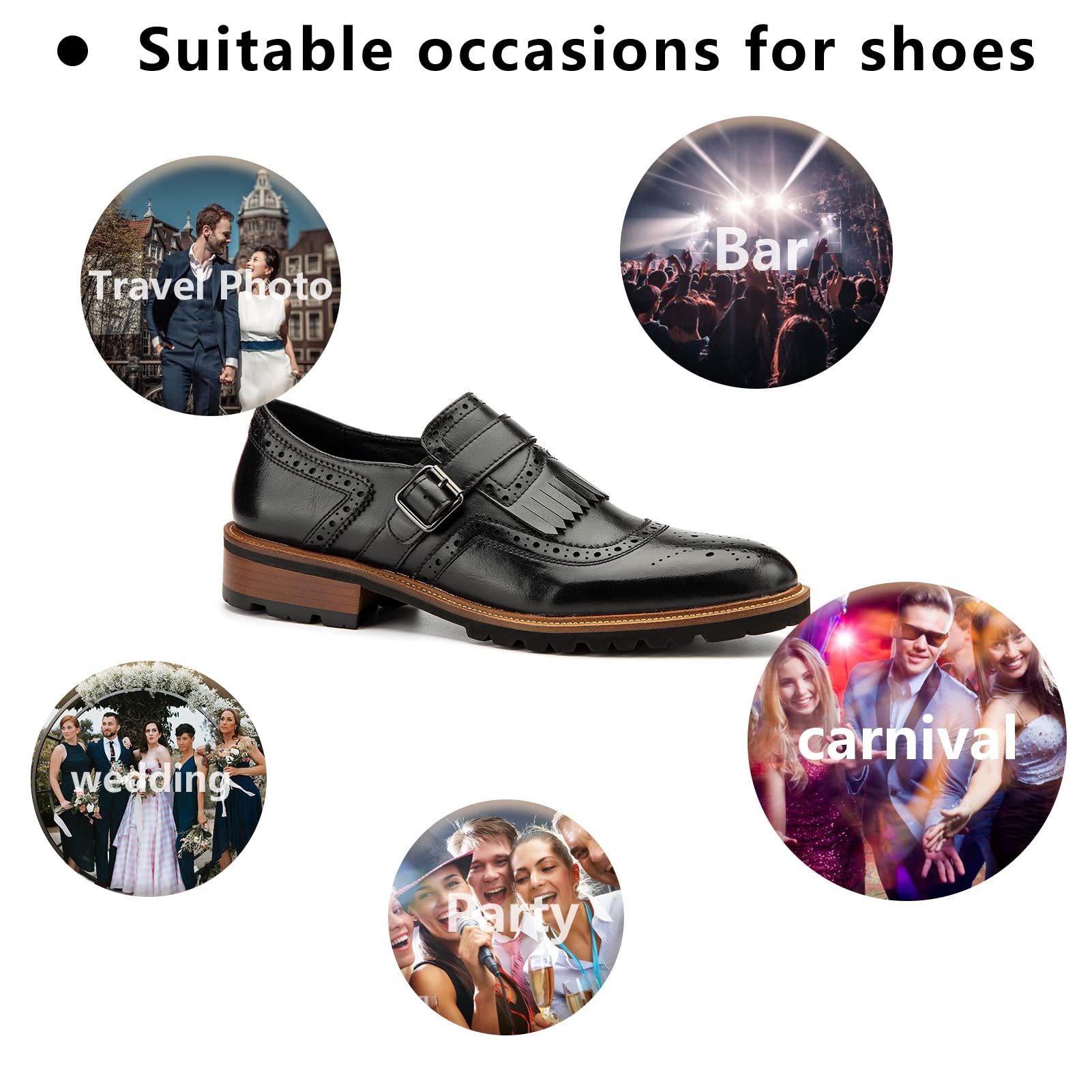 Premium Men's Oxford Shoes - Classic Business Casual Lace-Up Dress Shoes for Men | Office, Wedding & Formal Events