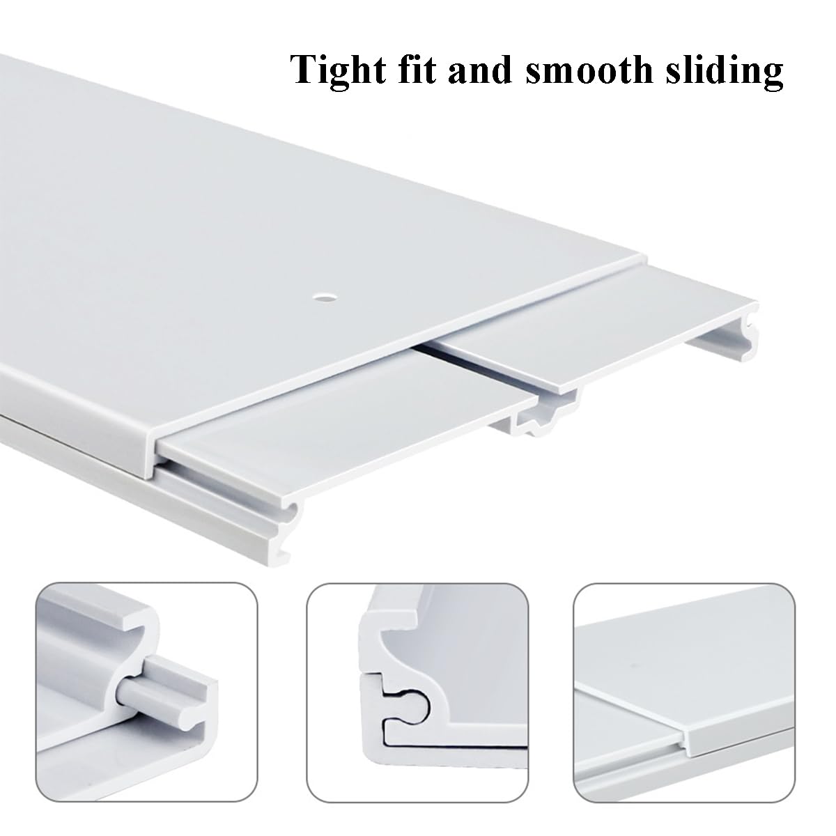 Cainda Portable Air Conditioner Window Vent Kit - Adjustable 17-55in (43-140cm) for 5/5.9In (13/15cm) AC Exhaust Hose | Universal Window Seal for Portable AC Units | Perfect for Home, Office & Apartment Cooling