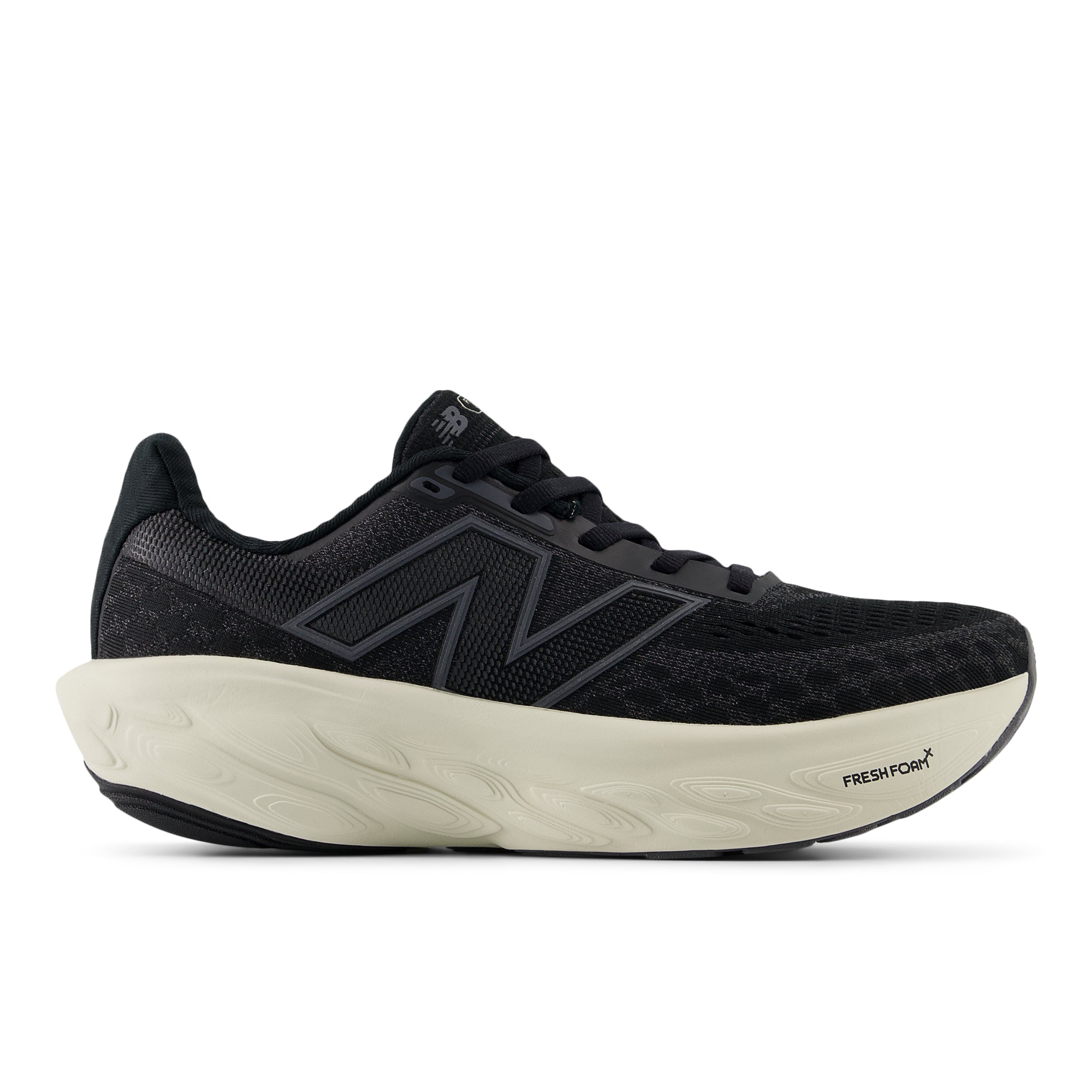 New Balance Women's Fresh Foam X 1080 v14 WIDE Running Shoes - Black/Phantom/Sea Salt | Cushioned Support for Long Distance Running & Gym Workouts