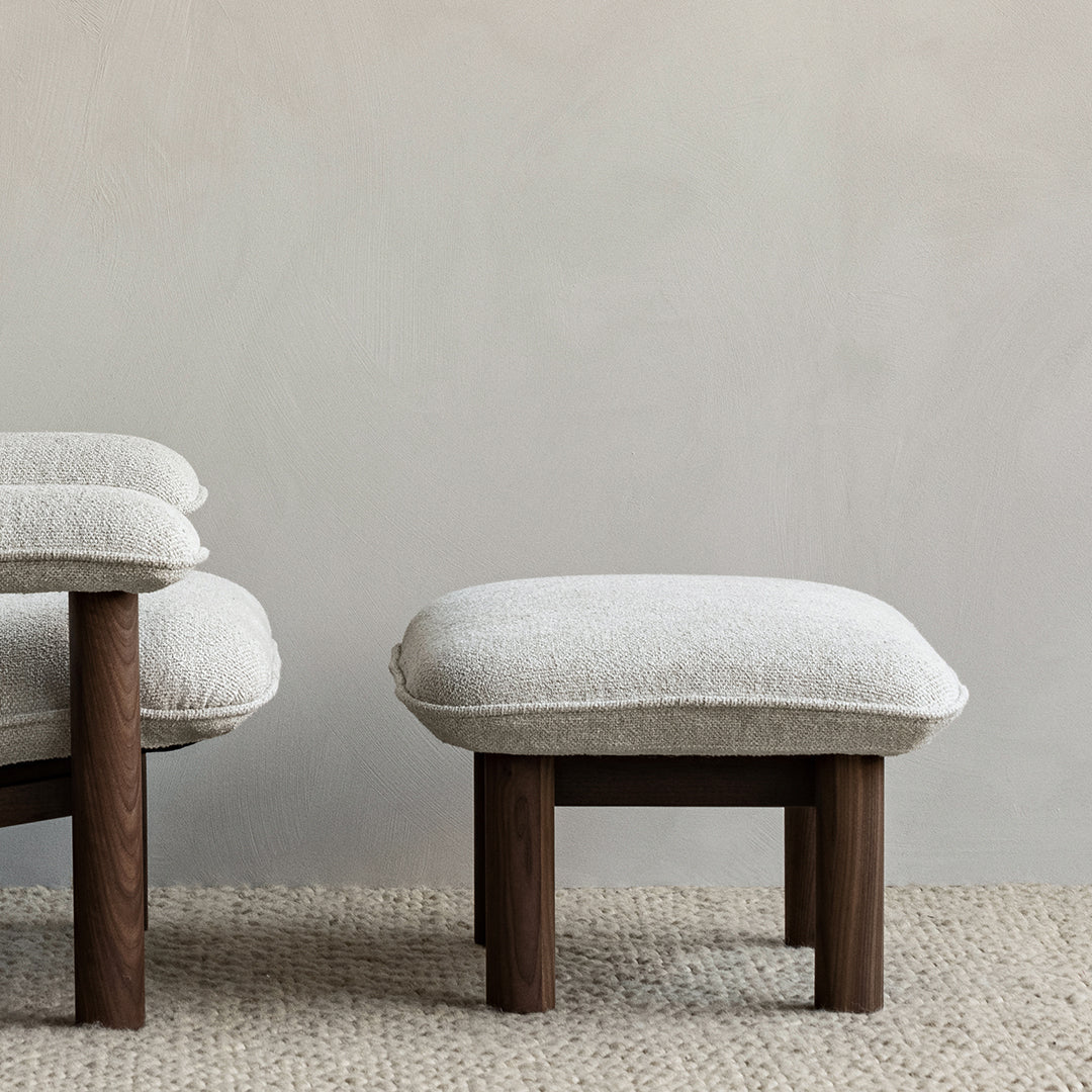 Brasilia Ottoman - Modern Round Storage Ottoman with Lift Top, Upholstered Footrest & Coffee Table - Perfect for Living Room, Bedroom & Home Decor