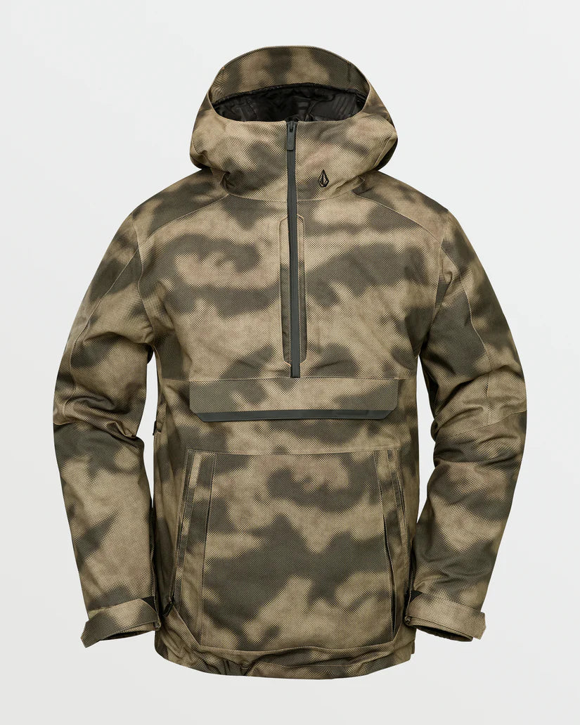 Volcom 2025 Brighton Pullover Hoodie - Men's Camo Fleece Sweatshirt for Winter Outdoor Activities & Casual Wear
